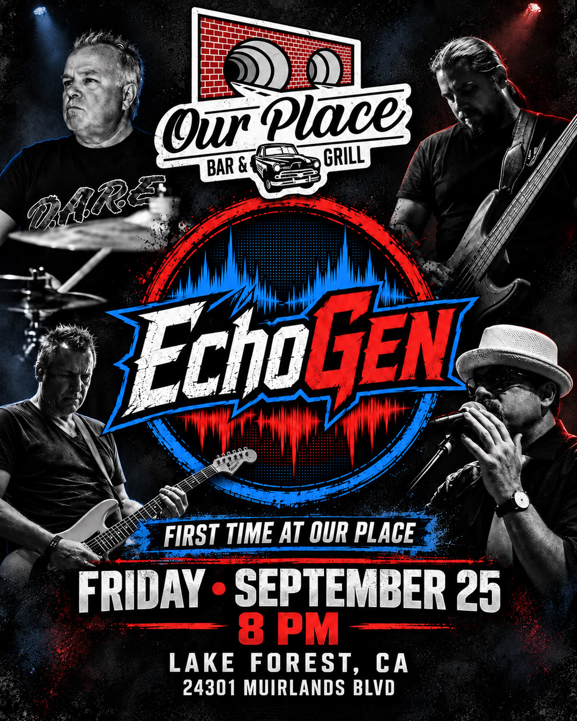 Our Place Bar and Grill show flyer
