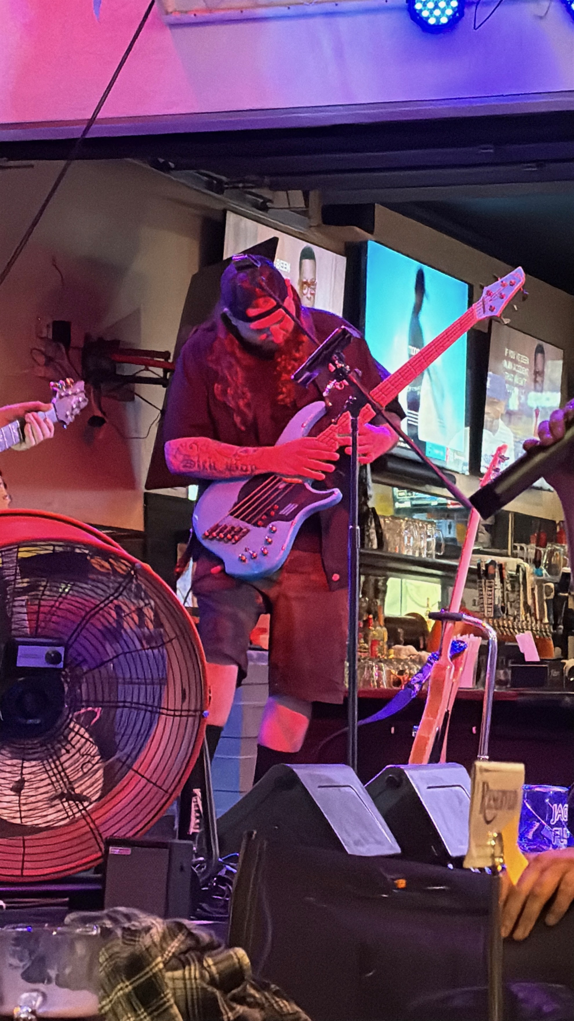 EchoGen guitarist performing live